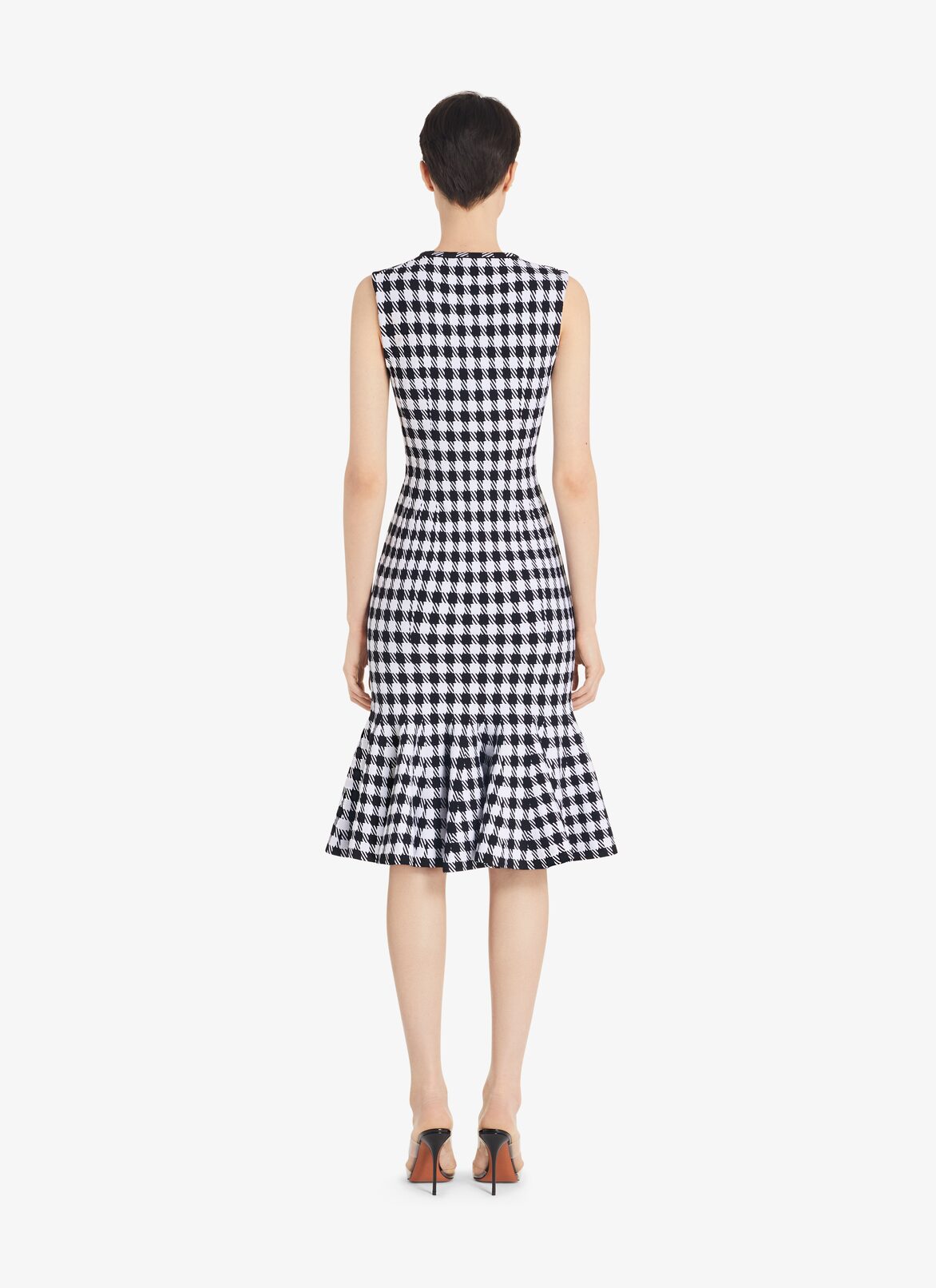 Check Bleistiftkleid ALAÏA SCHWARZ/WEIß CHECK BLEISTIFTKLEID